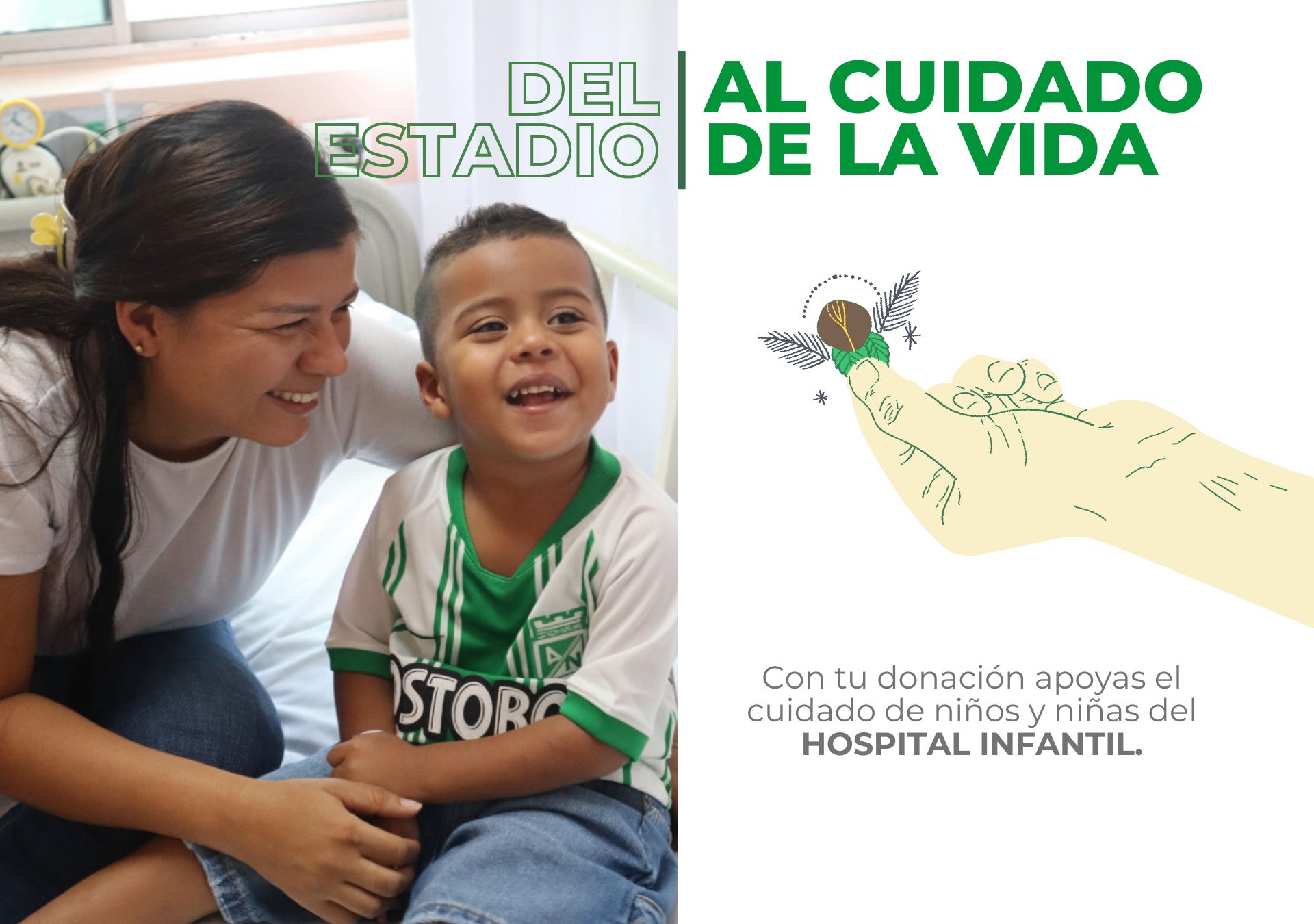 Banner Del estadio al cuidado de la vida